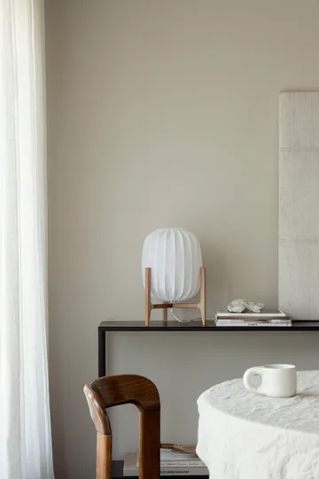 Prisma table lamp - Oak-white, Ø27x42 cm - Watt & Veke