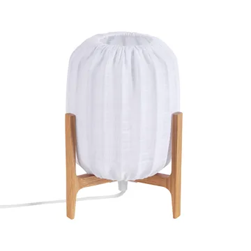 Prisma table lamp - Oak-White, Mini Ø16x24,3 cm - Watt & Veke
