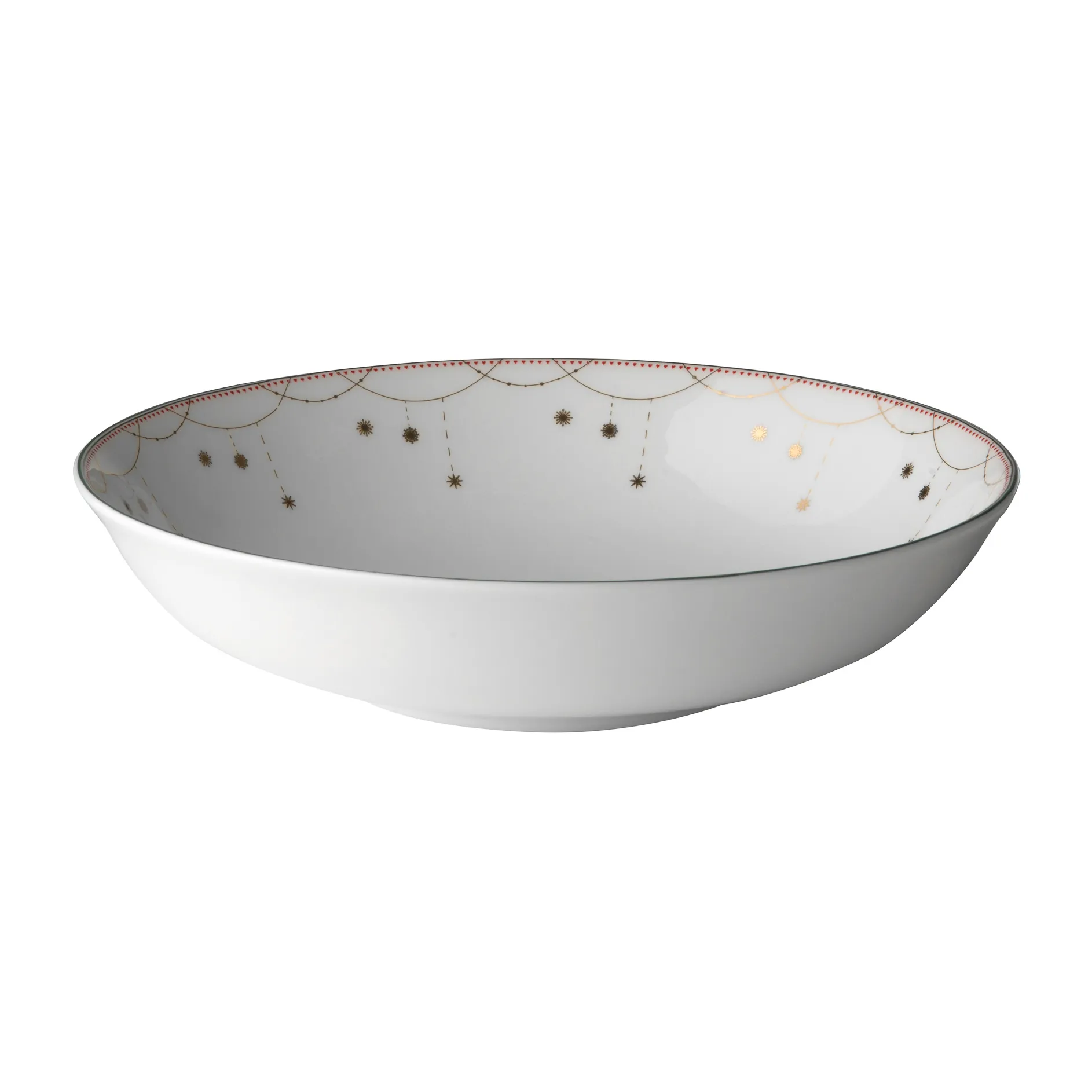Christmas morning serving bowl low, Ø22 cm Wik & Walsøe