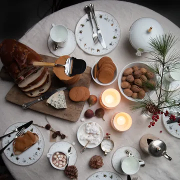Julemorgen plate Ø28 cm 6-pack - Wik & Walsøe