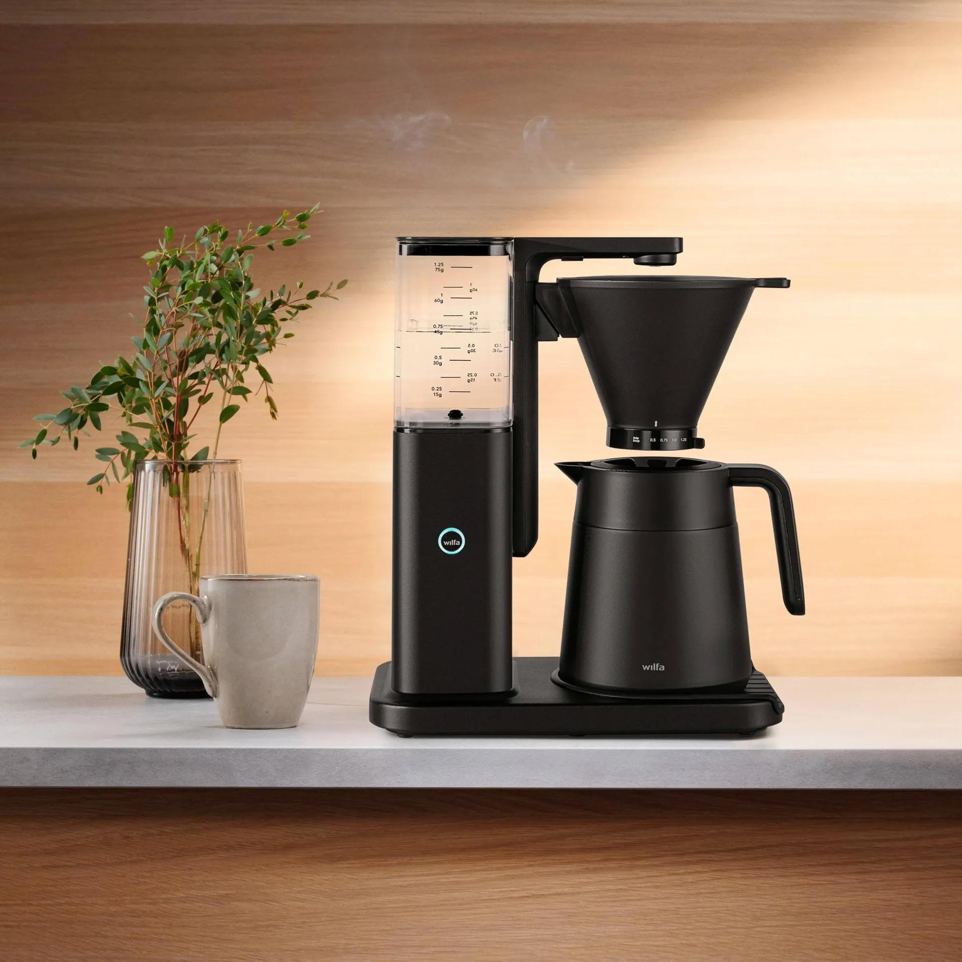 Wilfa CM10AB-T125 Zense Alux coffee maker, Black Wilfa