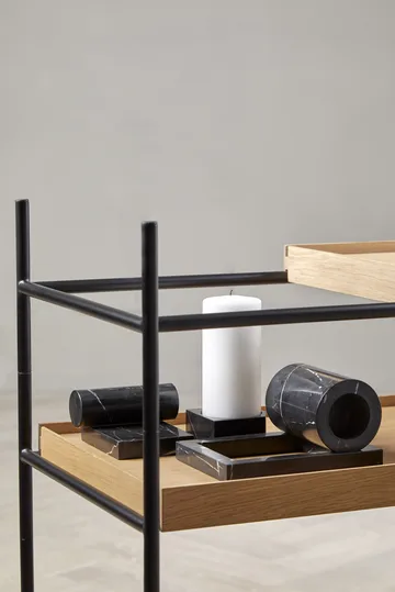 Booknd book support marble - Black - Woud