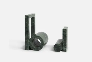 Booknd book support marble - Green - Woud