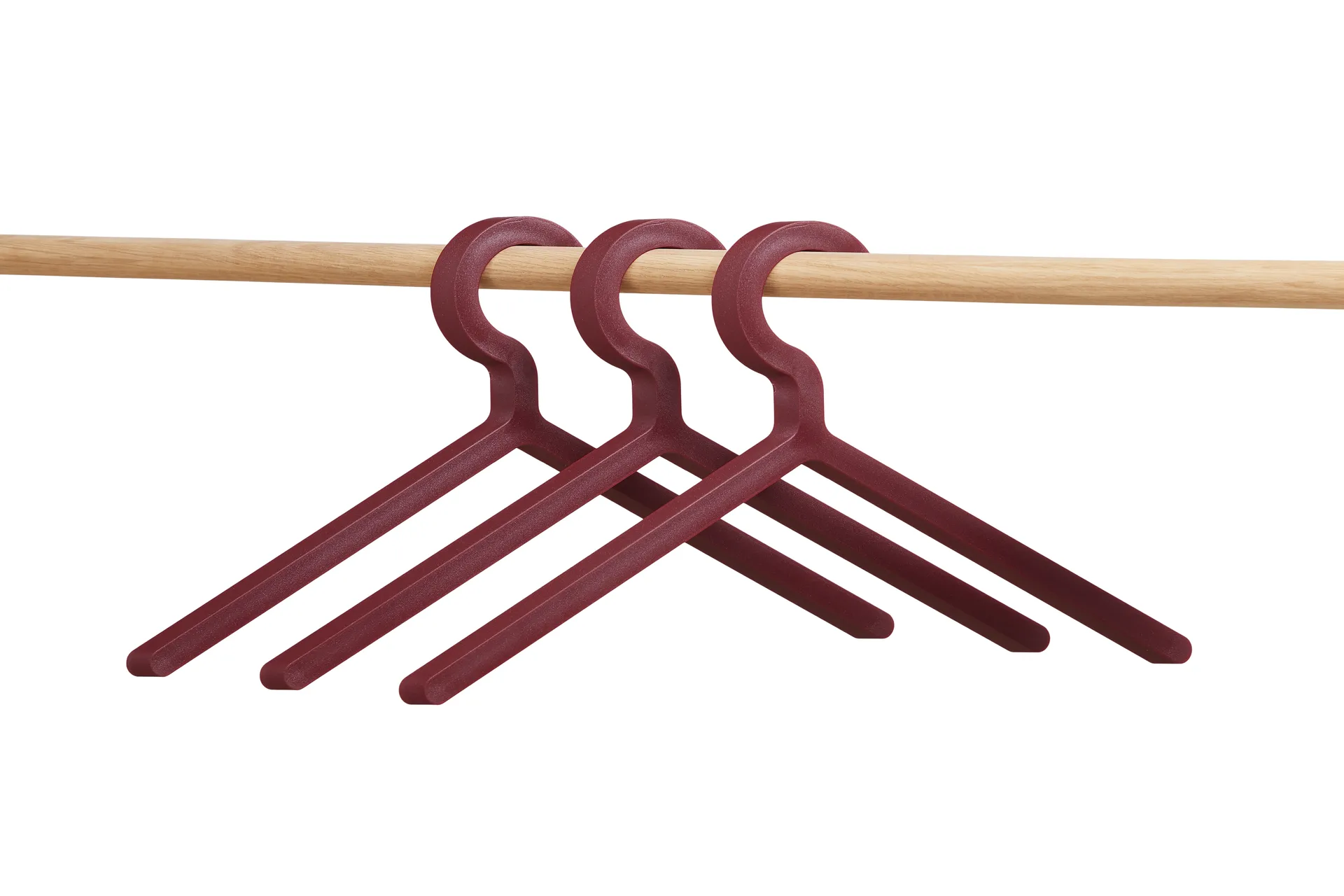 Illusion hanger, 3-pack, Deep red Woud