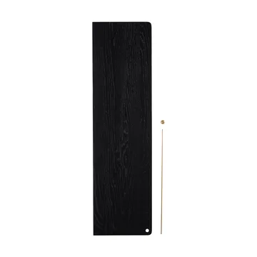 Stedge Add-on shelf - Black oak-brass - Woud