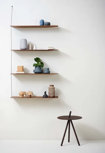 Stedge Add-on shelf - Smoked oak-brushed steel - Woud