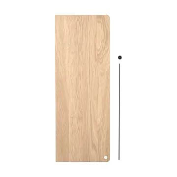 Stedge Add-on shelf - White-pigmented oak-black, 60 cm - Woud