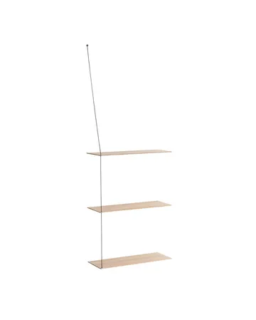 Stedge Add-on shelf - White-pigmented oak-black, 60 cm - Woud