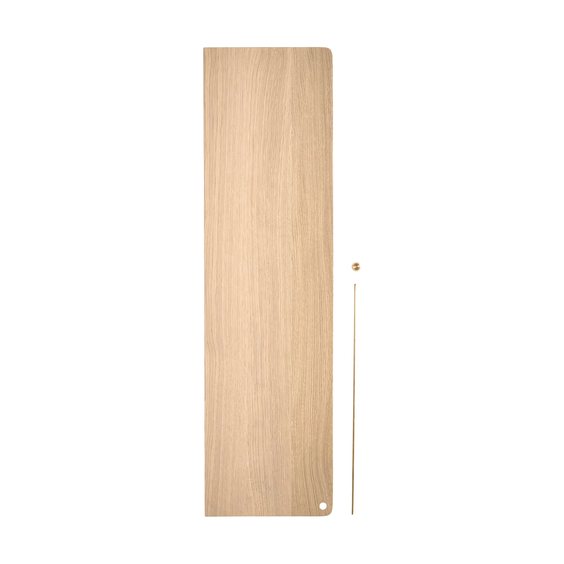 Stedge Add-on shelf, White-pigmented oak-brass, 80 cm Woud