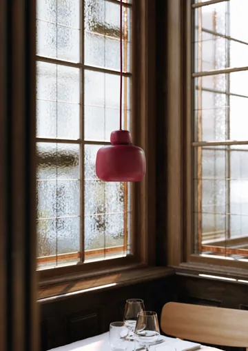Stone ceiling lamp small - Deep red - Woud