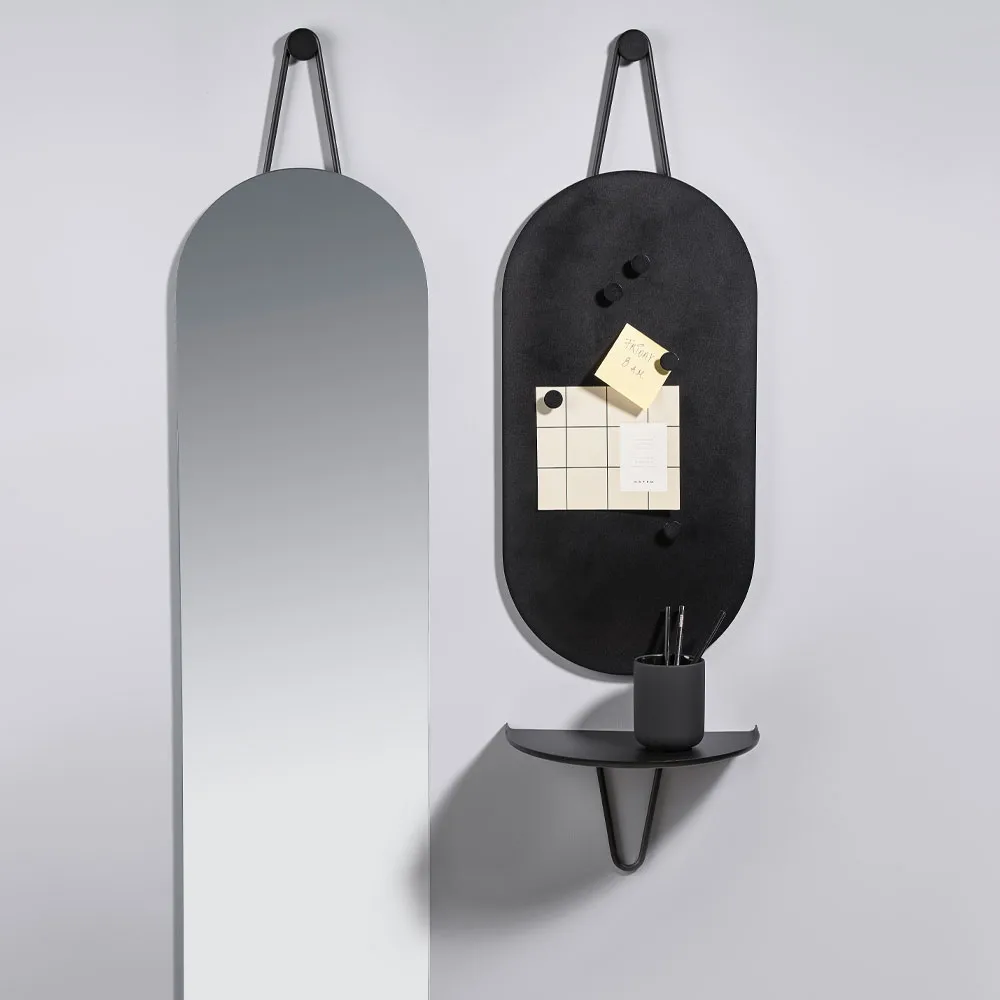 A-Wall Mirror, Black, small Zone Denmark
