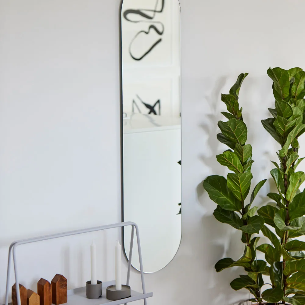 A-Wall Mirror, Black, small Zone Denmark