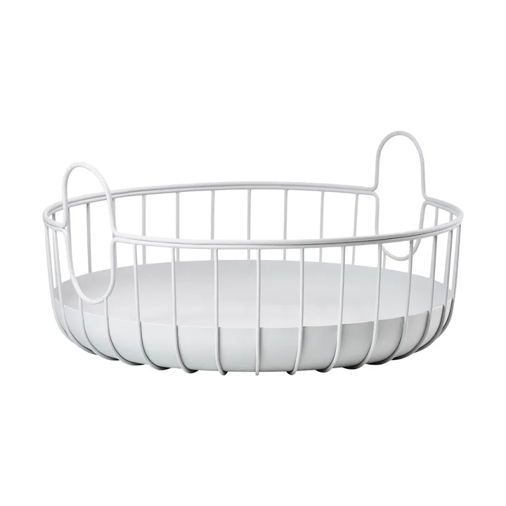 Inu basket Ø38x18 cm - Soft Grey - Zone Denmark
