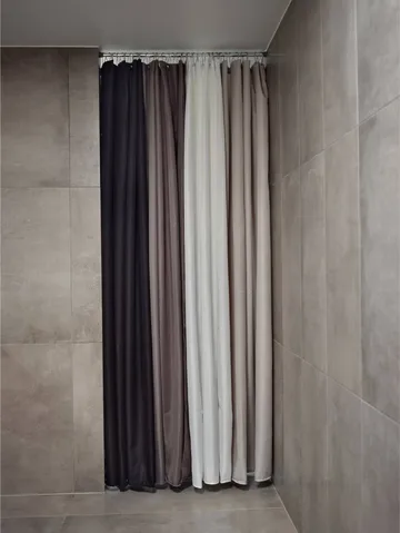 Lux shower curtain - Taupe, 180x220 cm - Zone Denmark