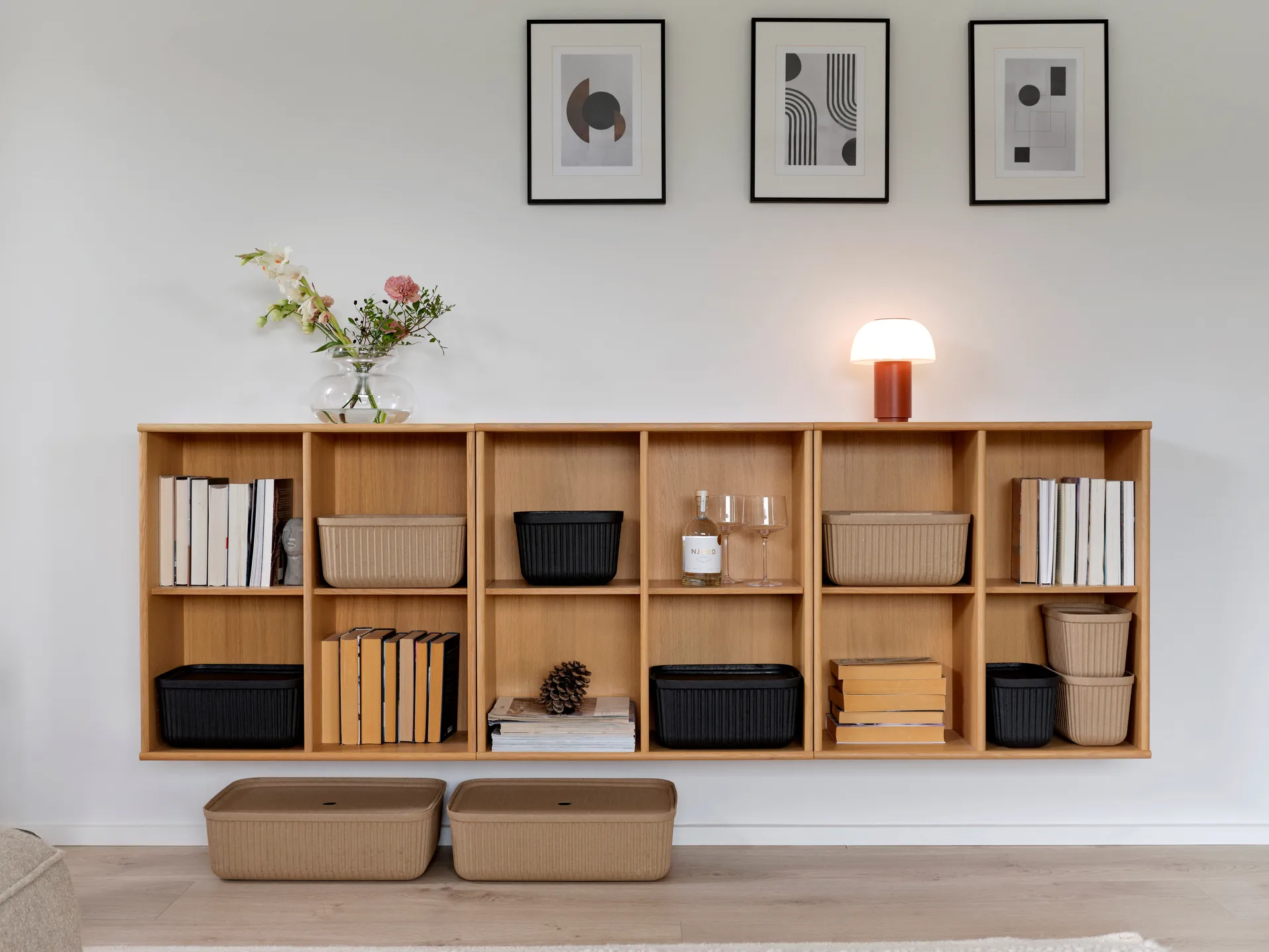 Pulp storage box 23x32 cm 2-pack, Black Zone Denmark