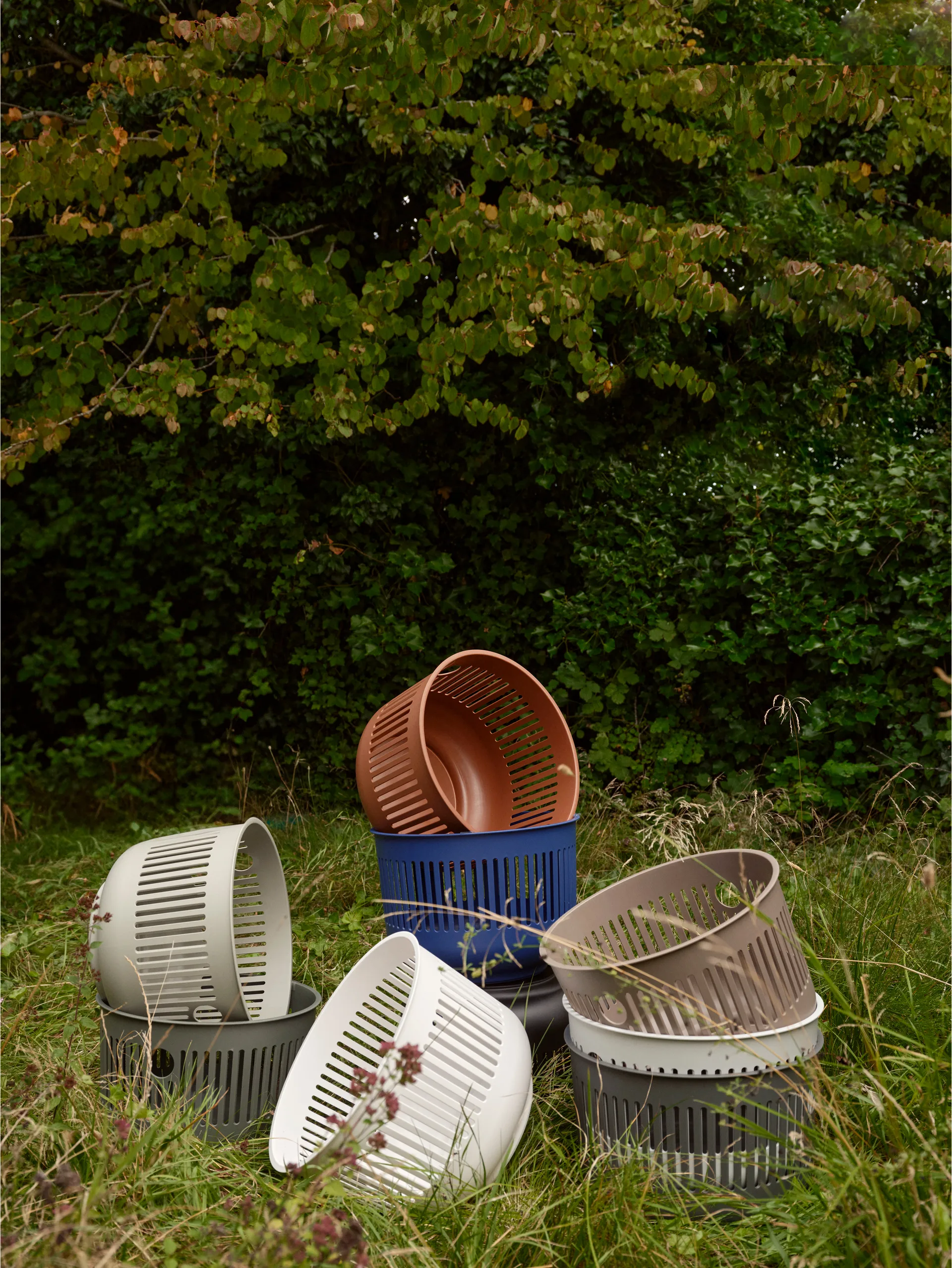 Ume laundry basket Ø40x29 cm, Eucalyptus Zone Denmark