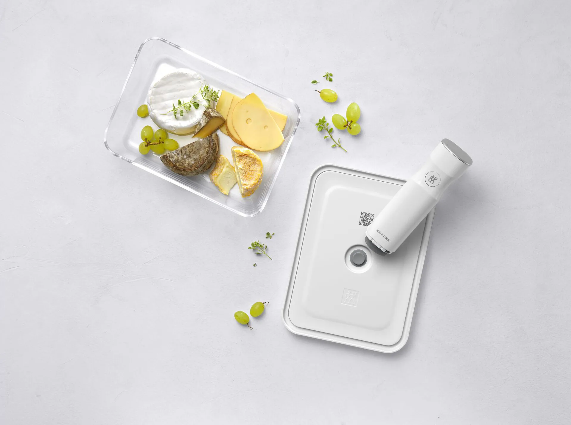 Fresh & save vacuum rectangular food container 2 L, Borosilicate glass Zwilling