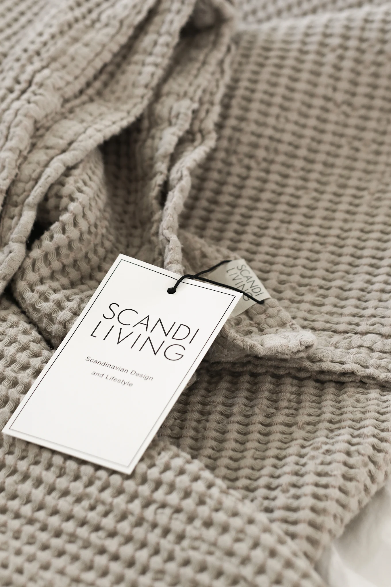 The beige moss bedspread from Scandi Living is the perfect way to help you create a hotel style bedroom.  